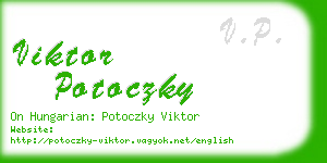 viktor potoczky business card